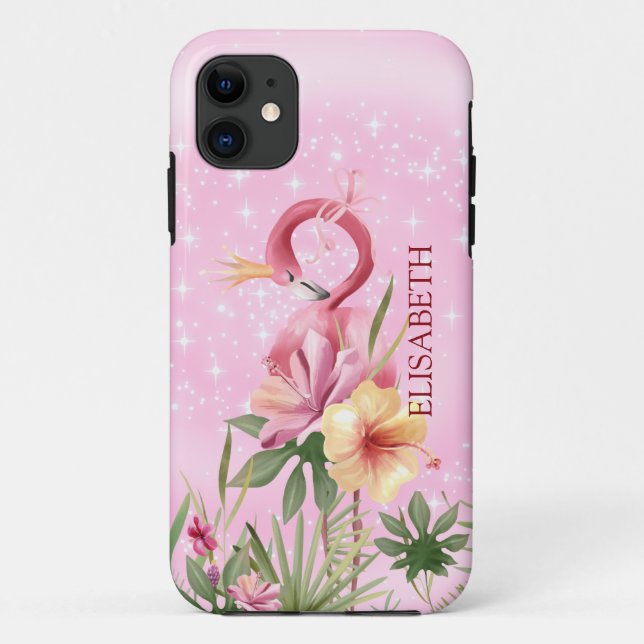 Flamingo With Crown  Case-Mate iPhone Case (Back)