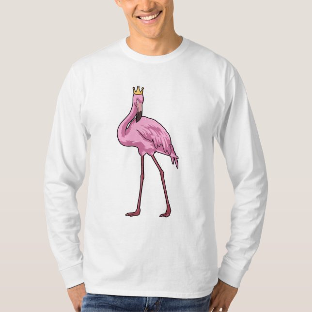 Flamingo with Crown T-Shirt (Front)