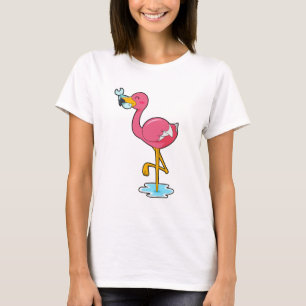 Flamingo with Fish T-Shirt