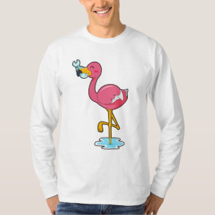 Flamingo with Fish T-Shirt