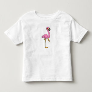 Flamingo with Glasses Toddler T-Shirt