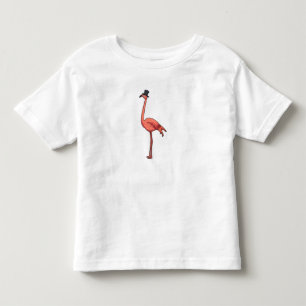 Flamingo with Hat Toddler T-Shirt