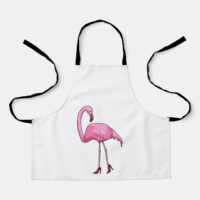 Flamingo with High heels Apron (Front)