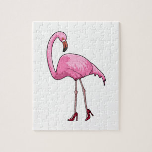 Flamingo with High heels Jigsaw Puzzle