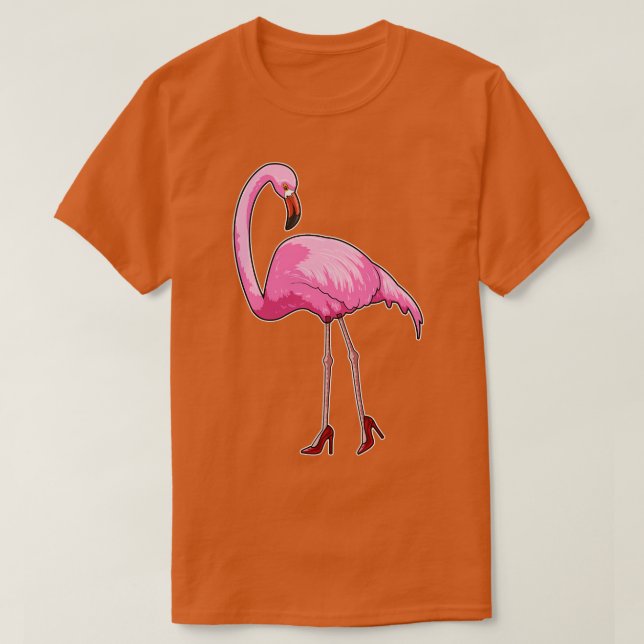 Flamingo With High Heels  T-Shirt (Design Front)
