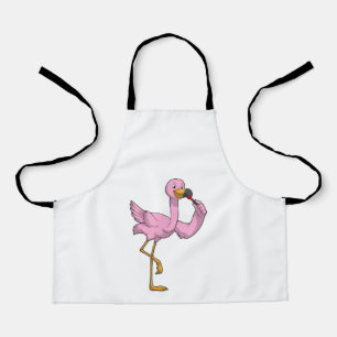 Flamingo with Lipstick Apron