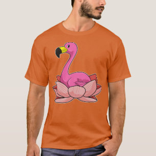 Flamingo with Lotus flower T-Shirt