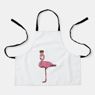 Flamingo with Muffin Apron
