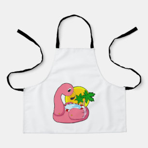 Flamingo with Pool Apron