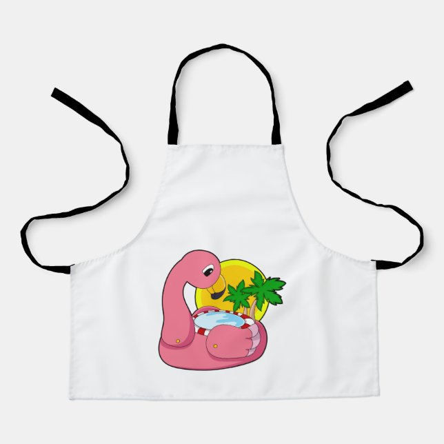 Flamingo with Pool Apron (Front)