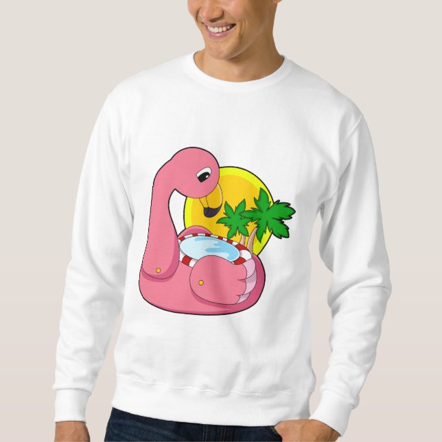 Flamingo with Pool Sweatshirt (Front)