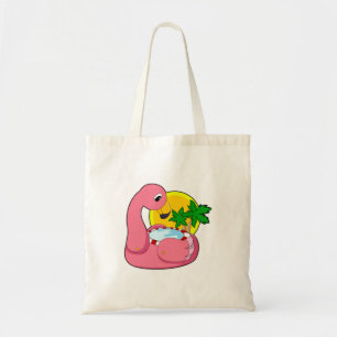 Flamingo with Pool Tote Bag