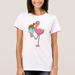 Flamingo with Popsicle T-Shirt