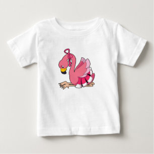 Flamingo with Ribbon Baby T-Shirt