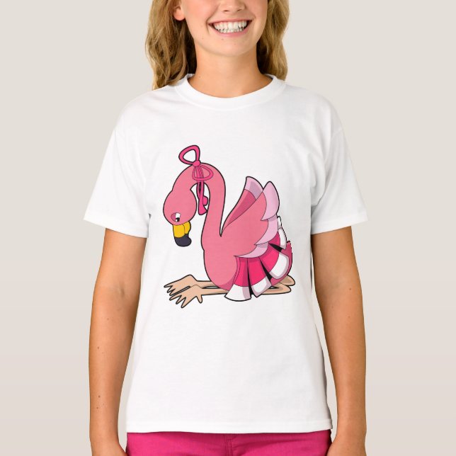 Flamingo with Ribbon T-Shirt (Front)