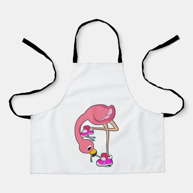 Flamingo with Shoes Apron (Front)