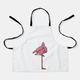Flamingo with Sunglasses Apron