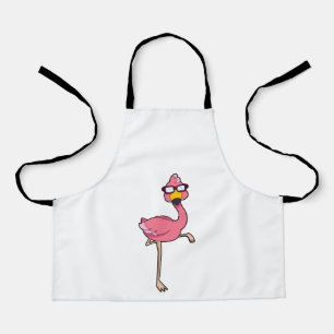 Flamingo with Sunglasses Apron