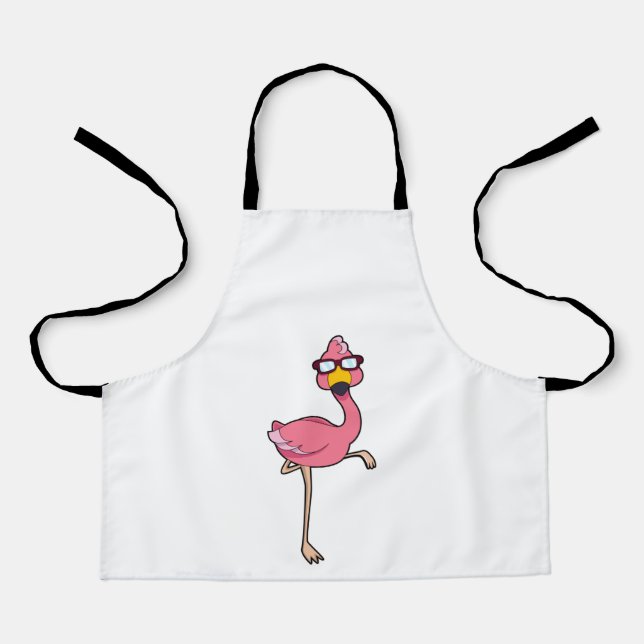 Flamingo with Sunglasses Apron (Front)
