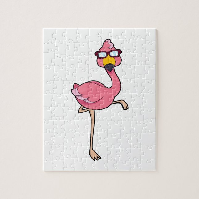 Flamingo with Sunglasses Jigsaw Puzzle (Vertical)