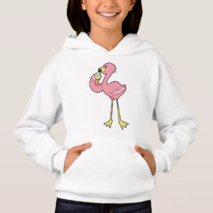 Flamingo with Waffle ice cream