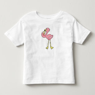 Flamingo with Waffle ice cream Toddler T-Shirt