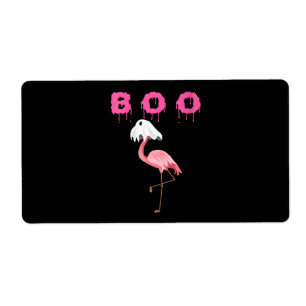 Flamingo Womens Flamingo Boo Ghost Halloween