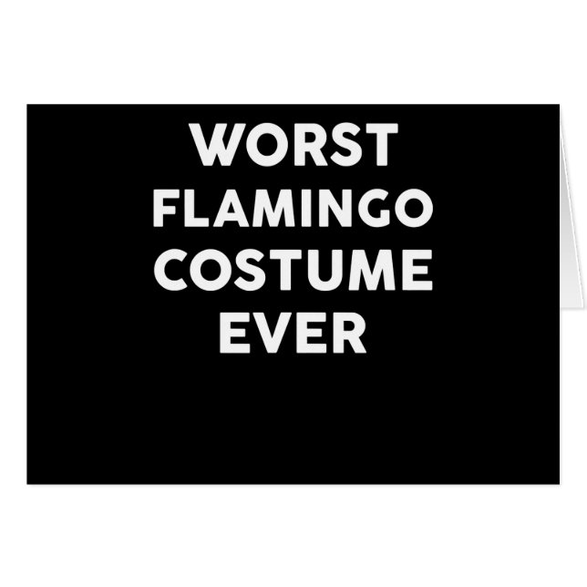 Flamingo | Worst Flamingo Costume Ever (Front Horizontal)