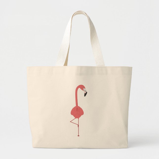 FLAMINGO YOGA LARGE TOTE BAG (Front)