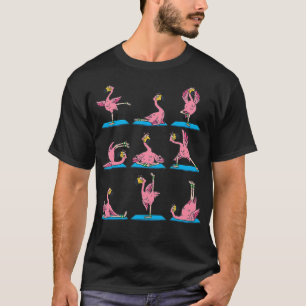 Flamingo Yoga Position Workout Flamingo Bird Gift T-Shirt