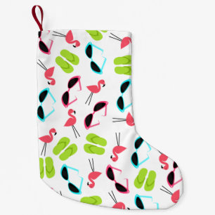 Flamingoes + Flip Flops Christmas Stocking