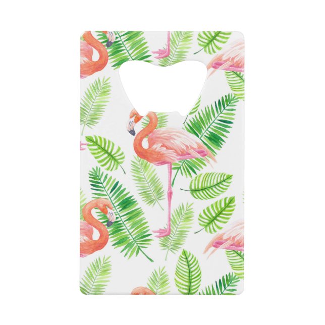 Flamingos and tropical leaves (Front)