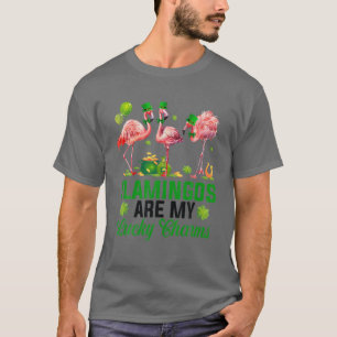 Flamingos Are My Lucky Charms Flamingo Lover St Pa T-Shirt