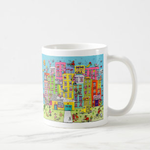 Flamingos at home coffee mug