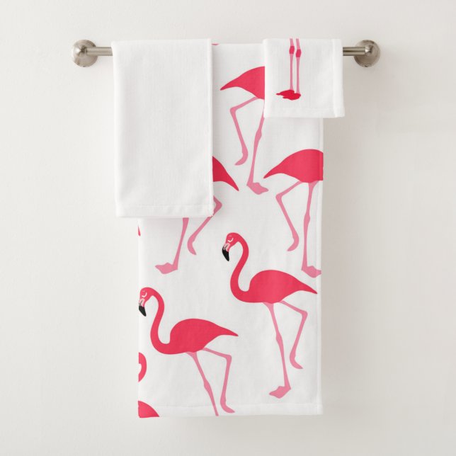 Flamingos Bath Towel Set (Insitu)