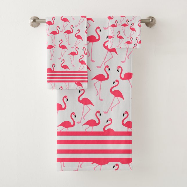 Flamingos Bath Towel Set (Insitu)