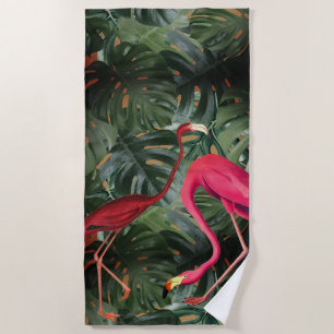 Flamingos Beach Towel
