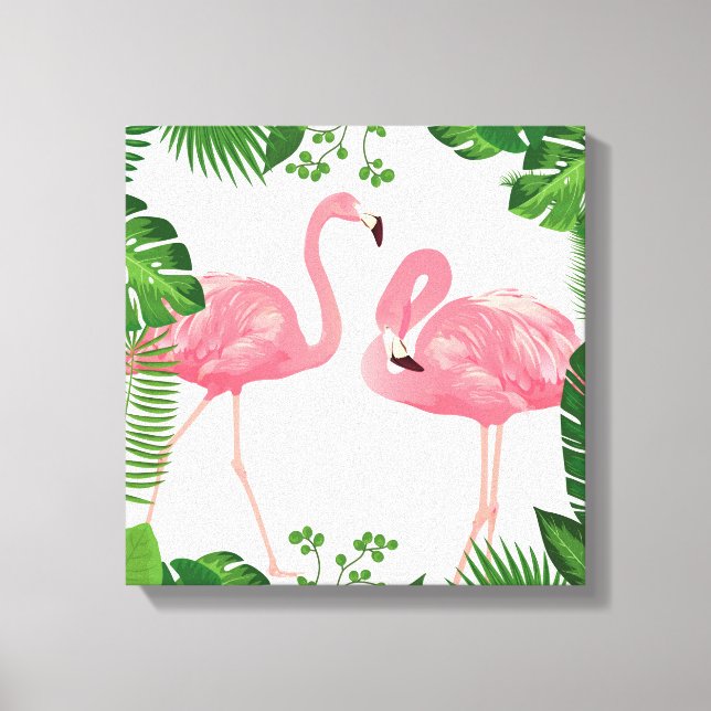 Flamingos Canvas Print (Front)