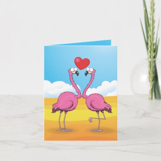 Flamingos Card (Front)