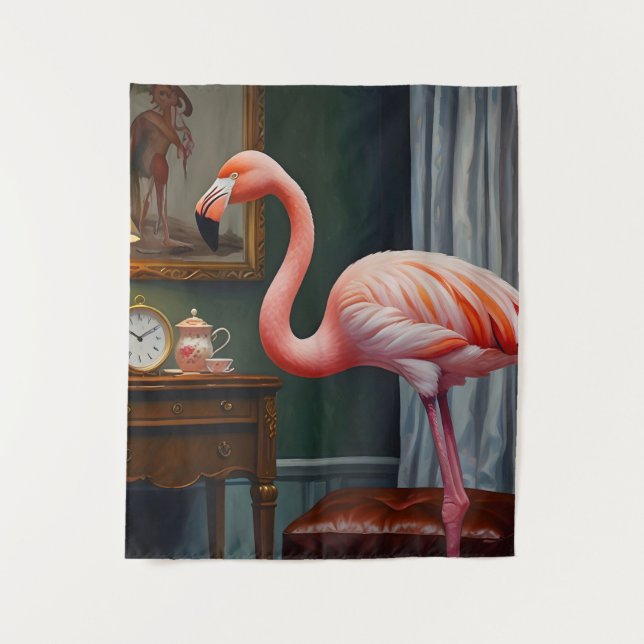 Flamingo's Cosy Corner Tapestry (Front)