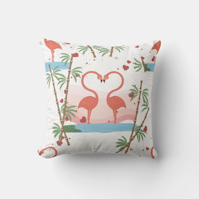 Flamingos Cushion (Front)