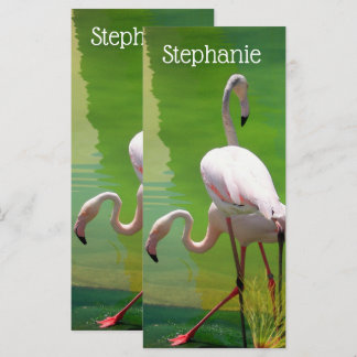 Flamingos Design Bookmark