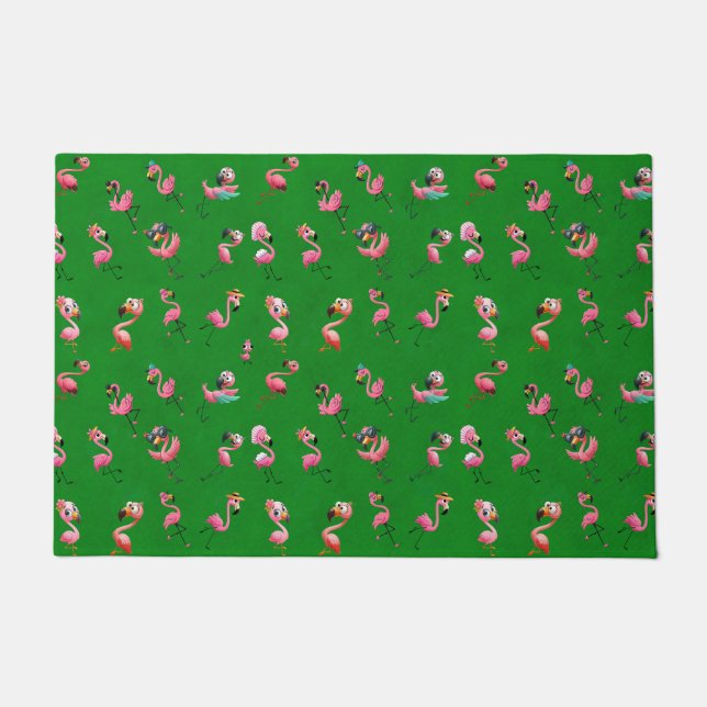 Flamingos Doormat (Front)