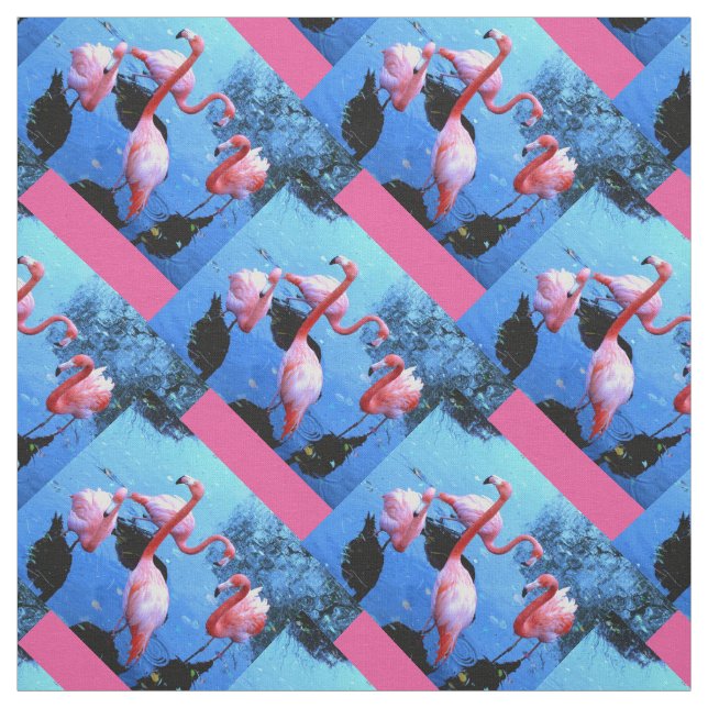 Flamingos Fabric (Swatch)