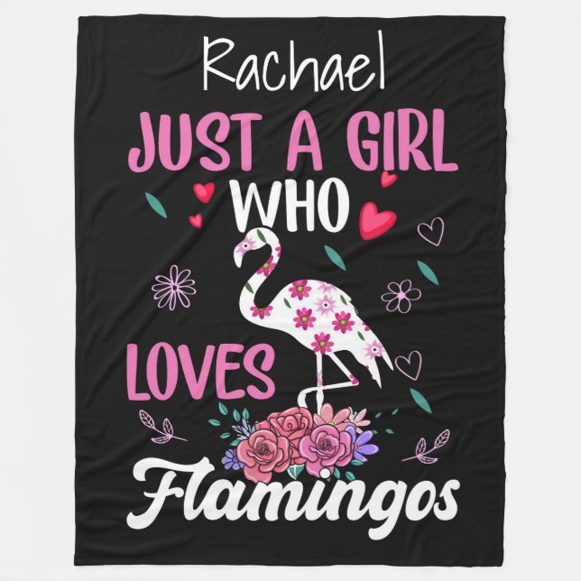 Flamingos Fleece Blanket (Front)