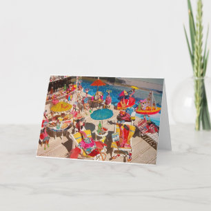 'Flamingos!' for Greeting Card! Card