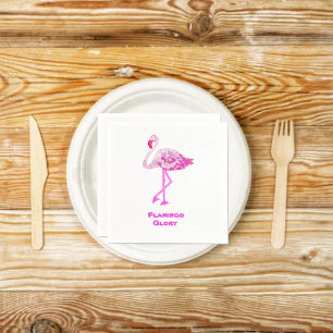 Flamingos Glory  Napkin