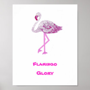 Flamingos Glory Poster