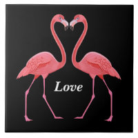 Flamingos Heart Shape