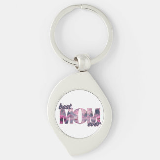 Flamingos in a dream world - best mom ever key ring